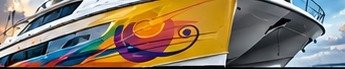 Boat wrapped in colorful Fashion PPF
